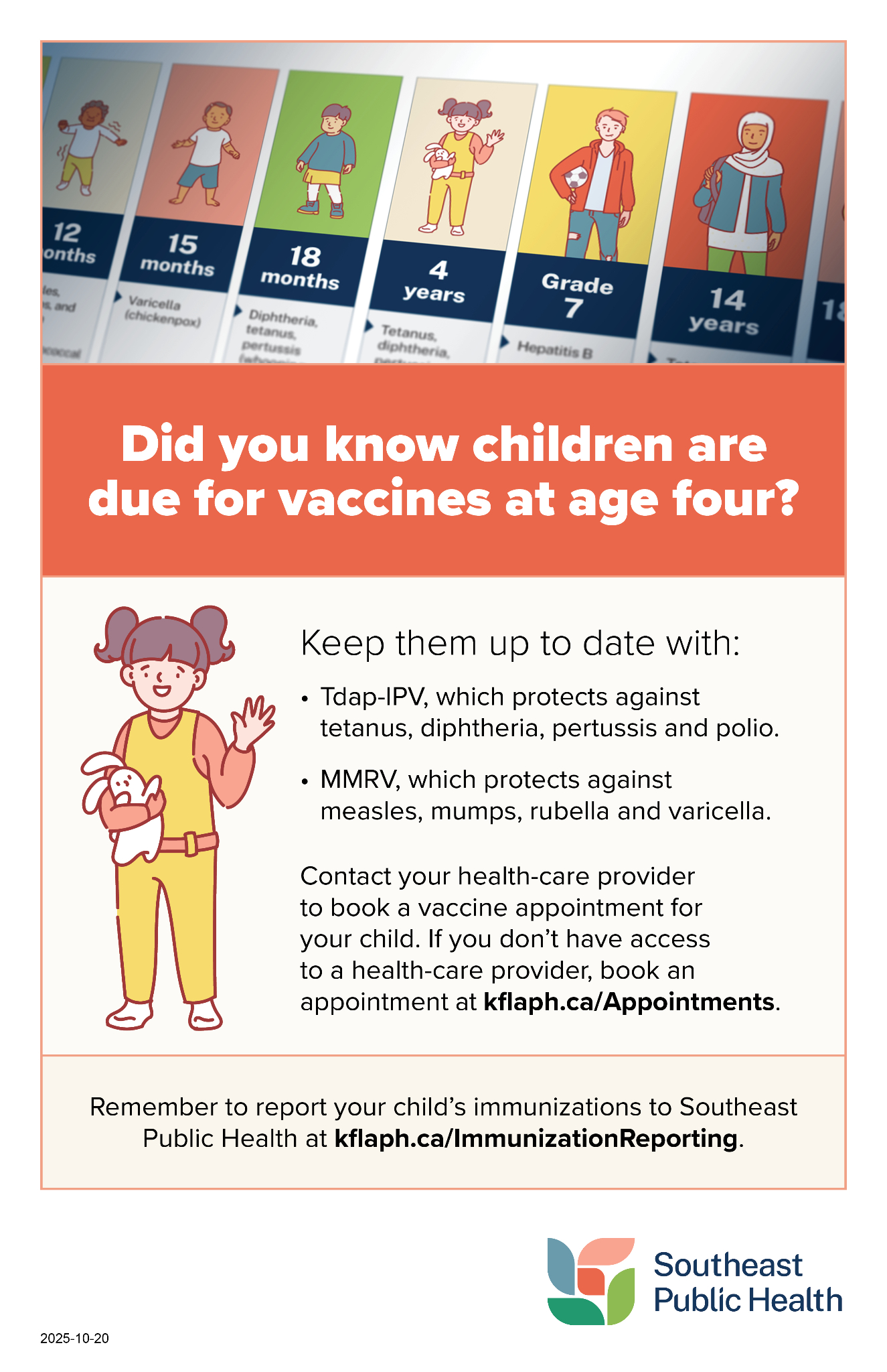2025 10 20 Child due Routine Immunizations newsletter insert
